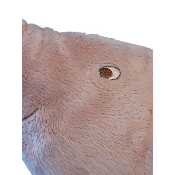 Ikea Knorrig Pink Pig Plush Curly Tail 14”L Stuffed Animal Embroidered Eyes - Picture 6 of 6